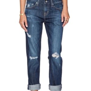 Size 28R Adriano Goldschmied Distressed The Ex Boyfriend Slouchy Slim